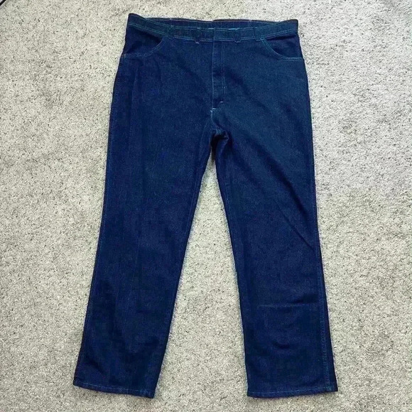 Wrangler Vintage Mens Regular Fit Classic Blue Denim Jeans - Picture 1 of 14